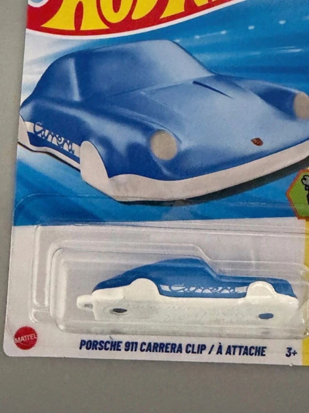Hot Wheels Porsche 911 Carrera Clip - Blue & White (key Hold )🔥